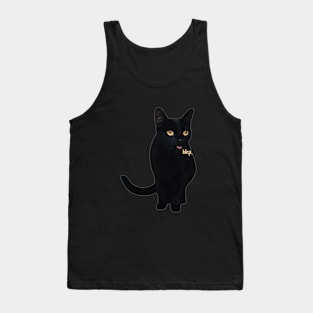 Blep Black Cat Tank Top